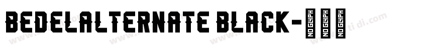 BedelAlternate Black字体转换